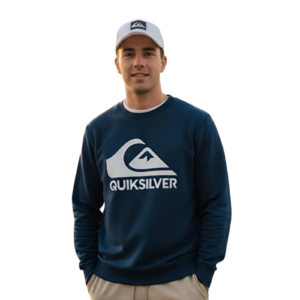 68 تيشيرت راوند شتوي مطبوع كحلي